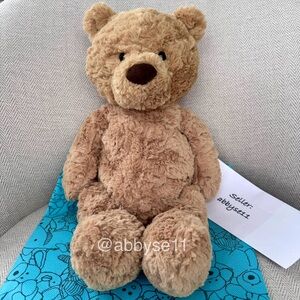 Jellycat Medium Bumbly Bear Plush Toy NWT Authentic With Dust Bag BUM2BR